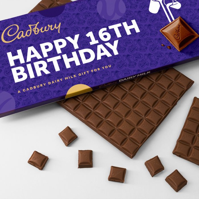 Cadbury Dairy Milk 16th Birthday Bar (850g)