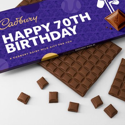 Cadbury Dairy Milk 70th Birthday Bar (850g)