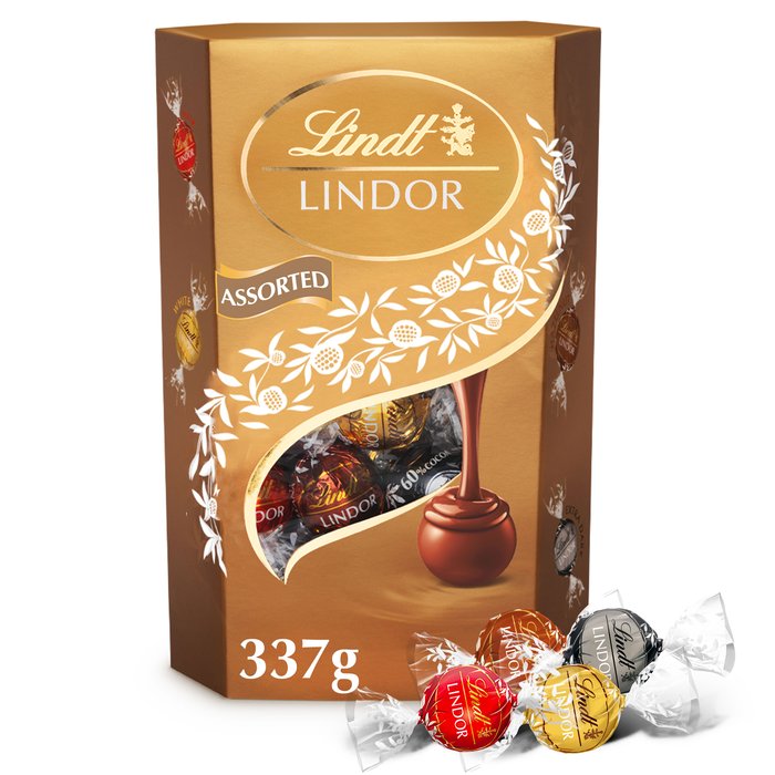 Lindor Assorted Chocolate Truffles Box 337g 