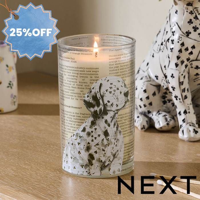 NEXT Dalmatian Pillar Candle