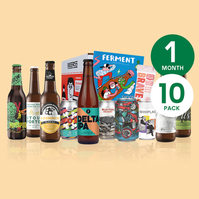 One Month Ten Pack of Beer Subscription to Beer52 for One
