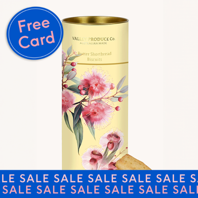 Australian Gumnut Blossom Shortbread Tube 180g