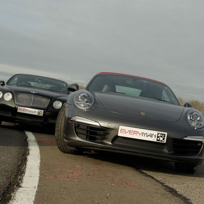 Double Supercar Driving Blast with High Speed Passenger Ride