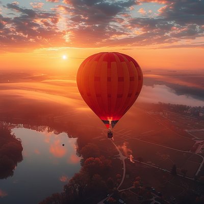 Weekday Morning or Evening Hot Air Balloon Flight for One