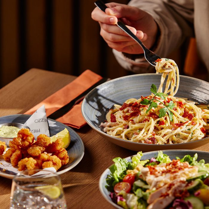 Two Course Meal for Two at Prezzo