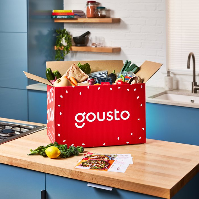 Gousto One Week Recipe Box with Five Recipes for Four People