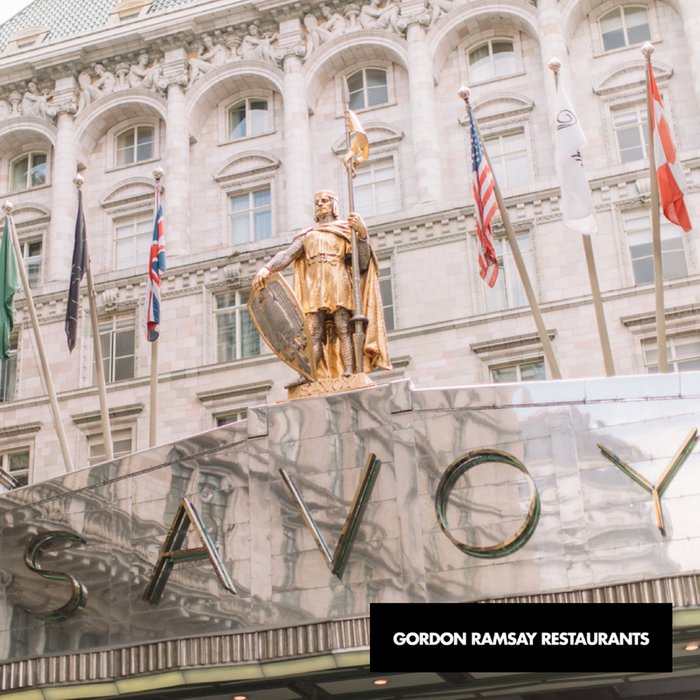 Gordon Ramsay's Savoy Grill Three Course Lunch for Two