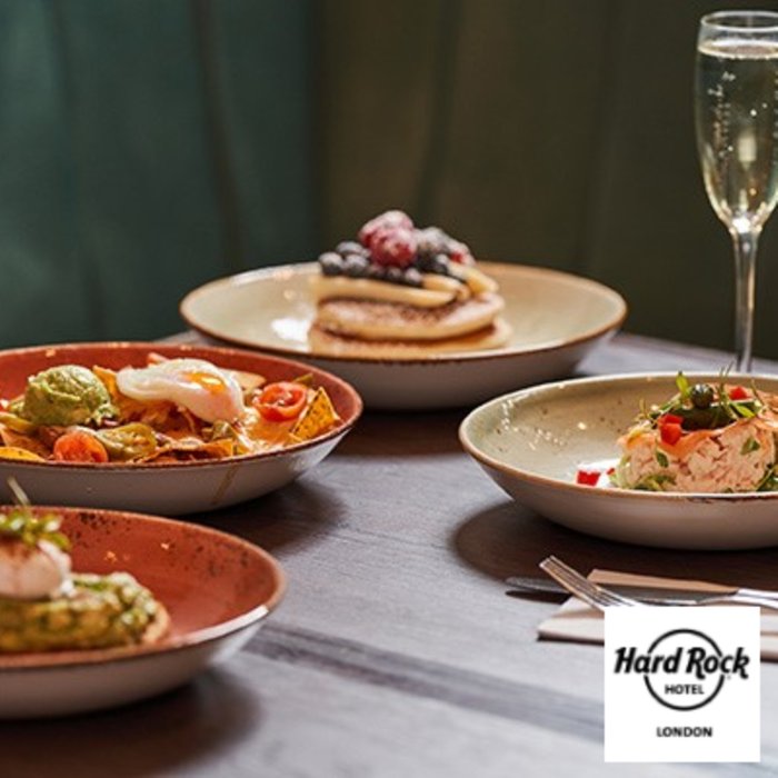 Hard Rock Hotel Sound Cafe Three Course Bottomless Brunch for Two (London)