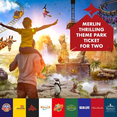 Merlin Thrilling Theme Park Tickets for Two