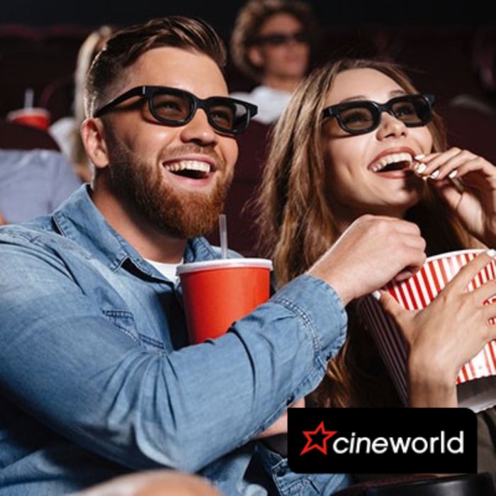 Cineworld Cinema Tickets for Two Adults