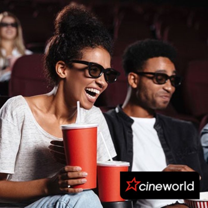 Cineworld Cinema Visit for Two Adults with Snacks