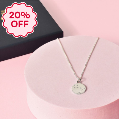 'Pisces' Zodiac Silver Necklace
