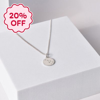 'Taurus' Zodiac Silver Necklace