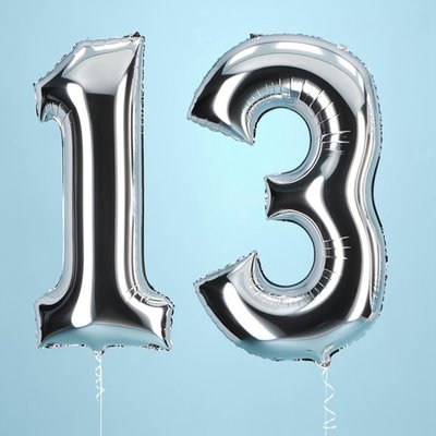 13th Giant Number Balloons
