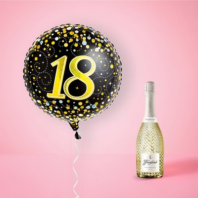 Happy 18th Balloon and Prosecco Gift Set