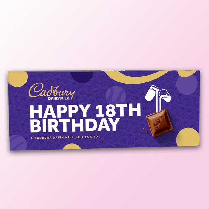 Cadbury Dairy Milk Happy 18th Birthday Bar (850g)
