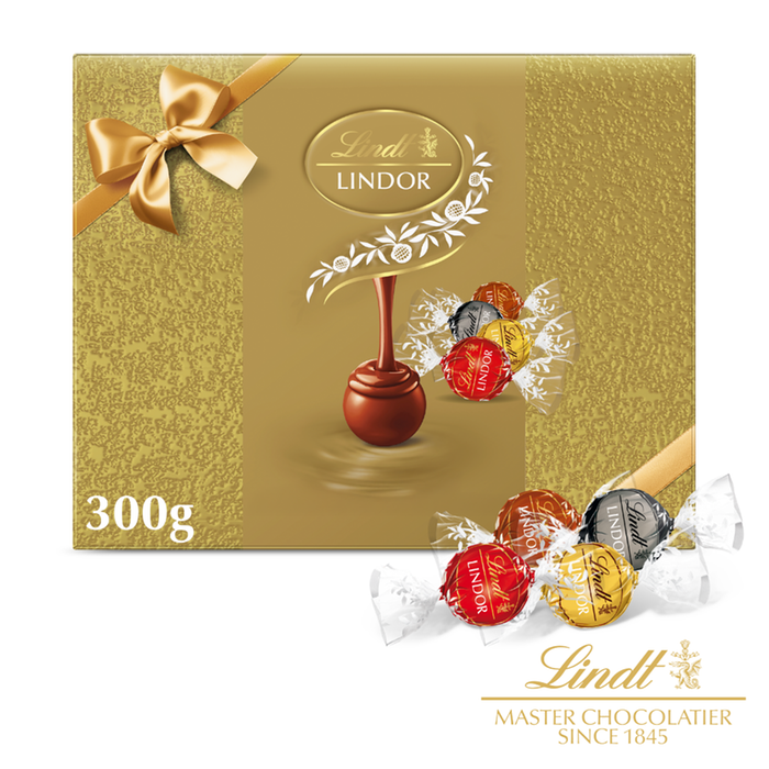 Lindt Lindor Gold Assorted Truffles Gift Box 300g