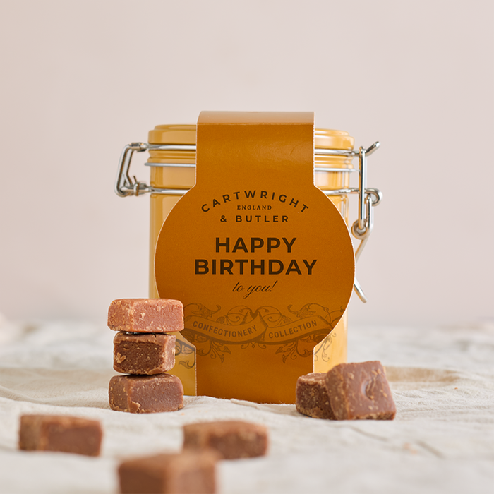 C&B Happy Birthday Chocolate Fudge Tin