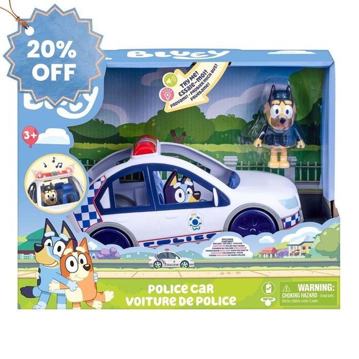 Bluey Police Car Playset