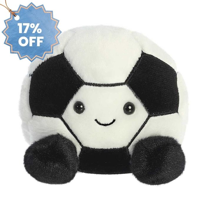 Palm Pals Striker Football 13cm Soft Toy
