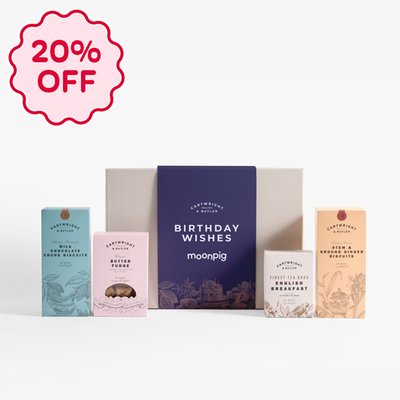 Cartwright & Butler Birthday Wishes Tea and Biscuits Hamper