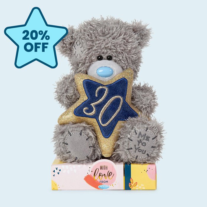 Tatty Teddy 15cm 30th Birthday Bear