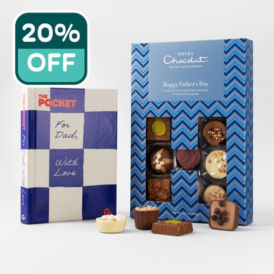 Hotel Chocolat Happy Father's Day H Box & Pocket Book For Dad With Love