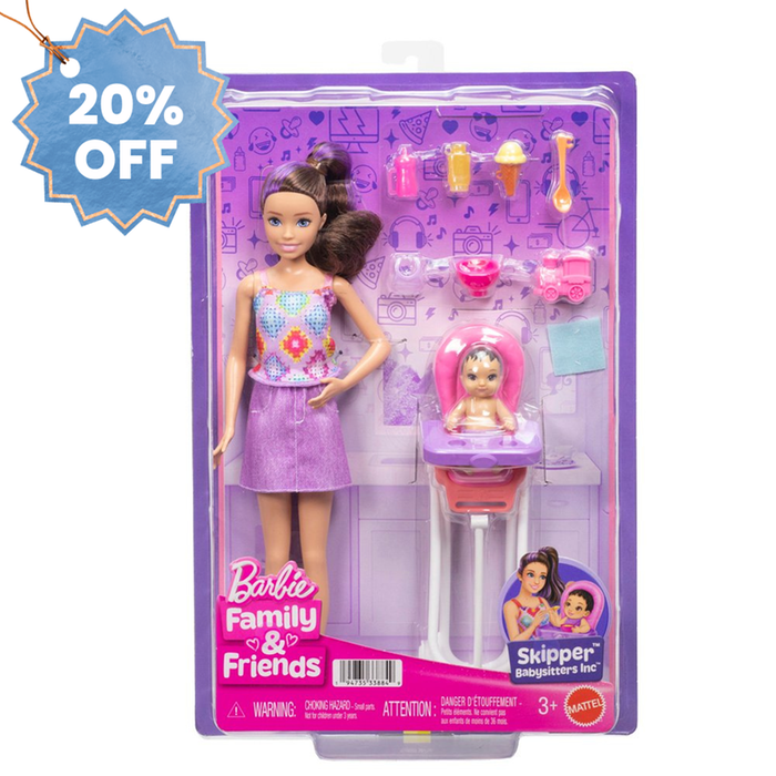 Barbie Skipper Babysitters High Chair Playset Family and Friends