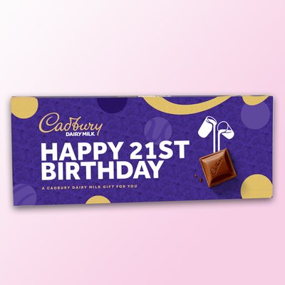 Cadbury Dairy Milk Happy 21st Birthday Bar 850g