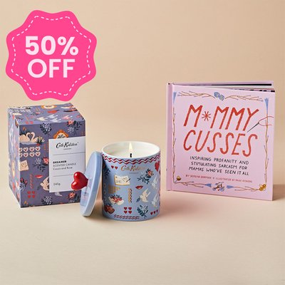 Mummy Cusses Book and Cath Kidston Tin Bundle