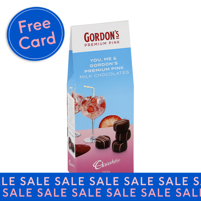Chocolatier Gordon's Pink Gin Milk Chocolate Liqueur Truffles 110g