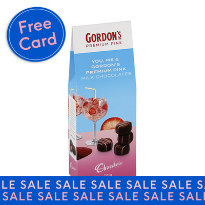 Chocolatier Gordon's Pink Gin Milk Chocolate Liqueur Truffles 110g