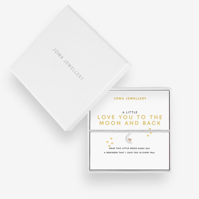 Joma Jewellery  'A Little Love You To The Moon And Back'  - Silver Plated Bracelet