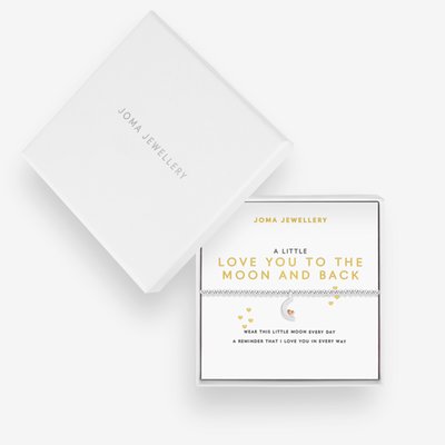 Joma Jewellery  'A Little Love You To The Moon And Back'  - Silver Plated Bracelet