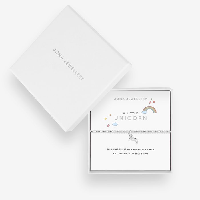 Joma Jewellery 'A Little Unicorn' - Silver Plated Bracelet