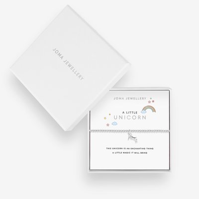 Joma Jewellery 'A Little Unicorn' - Silver Plated Bracelet
