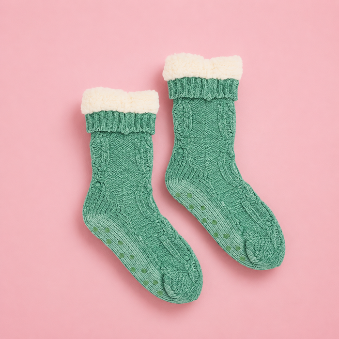 Chenille Sherpa Lounge Socks