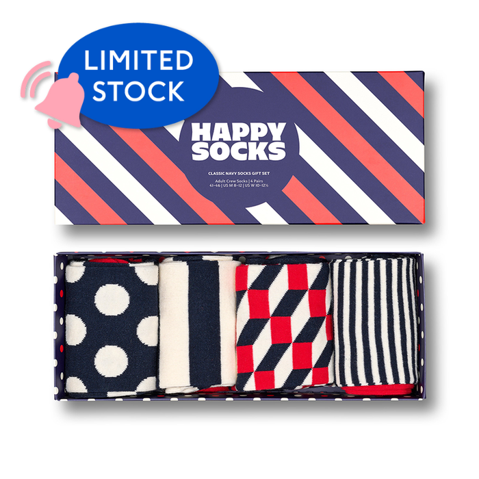 Classic Navy Sock Gift Set by Happy Socks