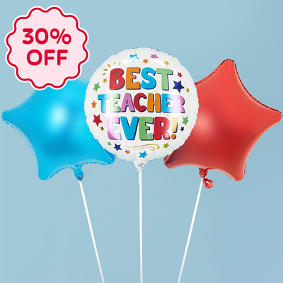 Best Teacher Balloon Trio