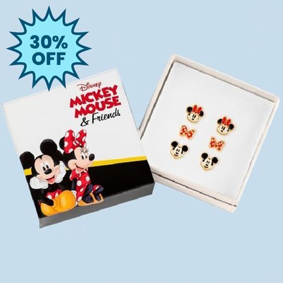 Disney Mickey & Minnie Trio Earring Set
