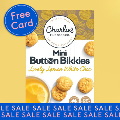Lemon and White Chocolate Button Bikkies