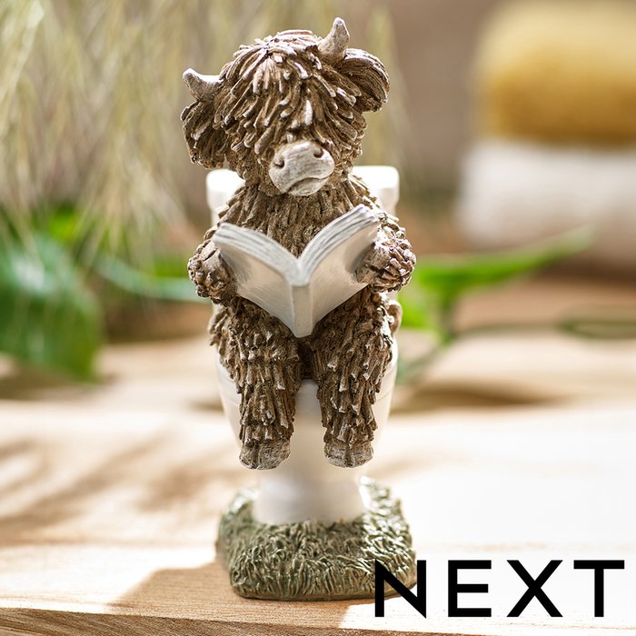 NEXT Hamish the Highland Cow Toilet Ornament