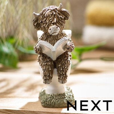 NEXT Hamish the Highland Cow Toilet Ornament