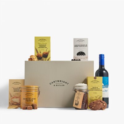 The Sweet & Savoury Selection with Red Wine Hamper 