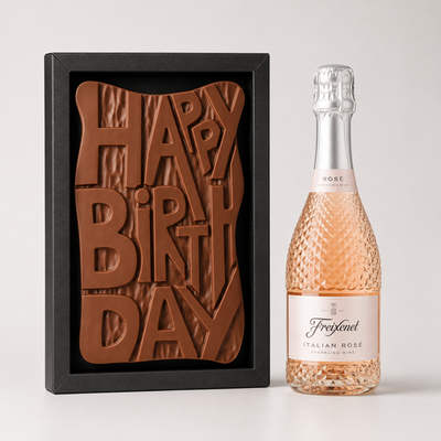 Hotel Chocolat Birthday Slab & Freixenet Sparkling Rose 20cl