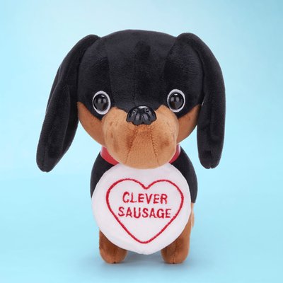 Swizzels Love Hearts Clever Sausage Soft Toy