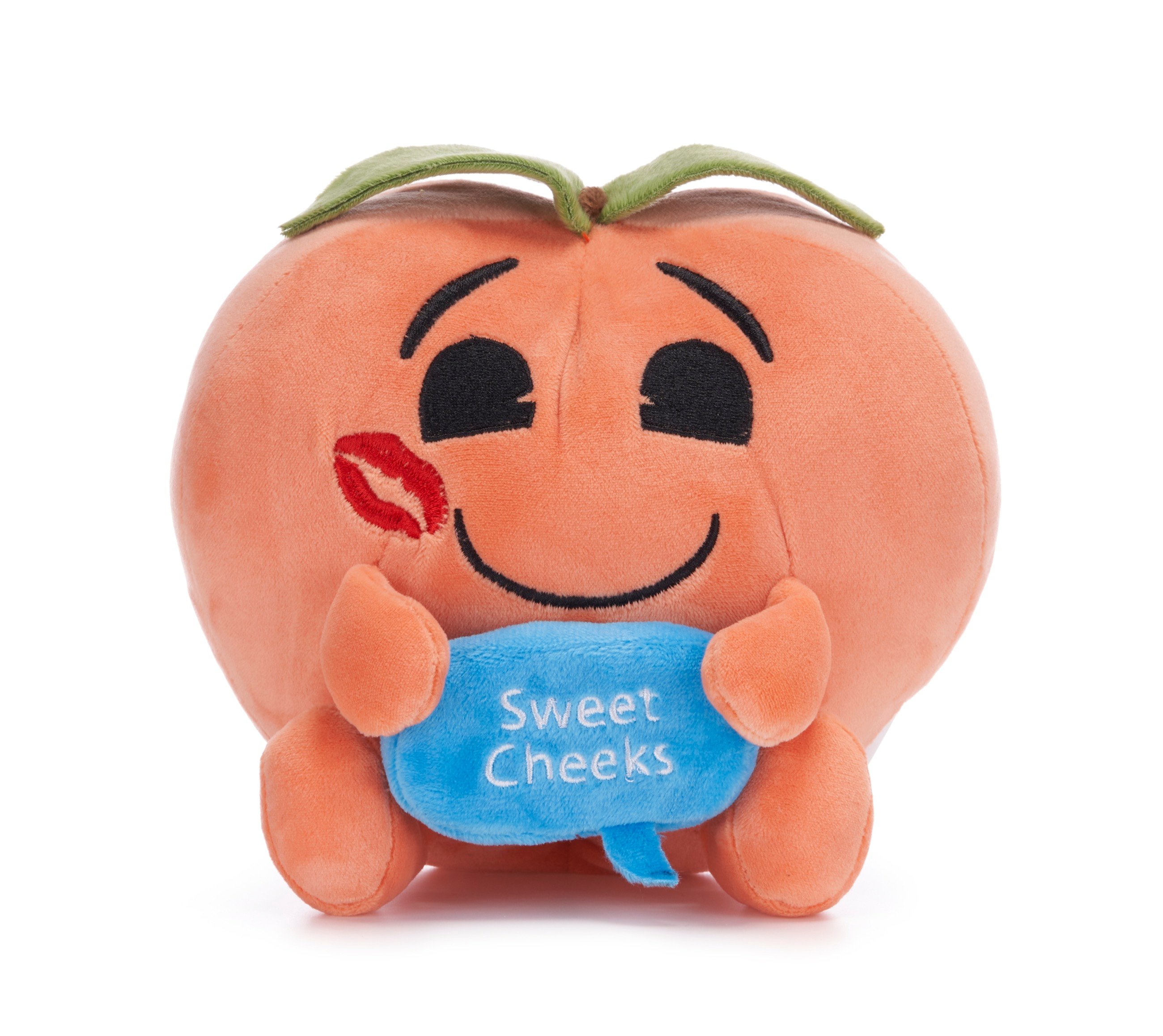 Moonpig Sweet Cheeks Peach Emoji Soft Toy