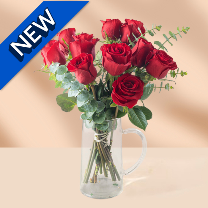 Premium Red Roses Fresh Flower Bouquet