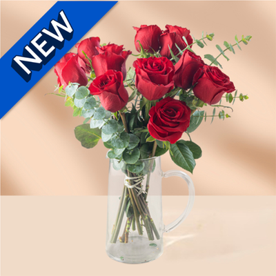 Premium Red Roses Fresh Flower Bouquet