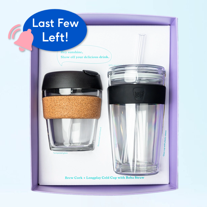 KeepCup Black Gift Set